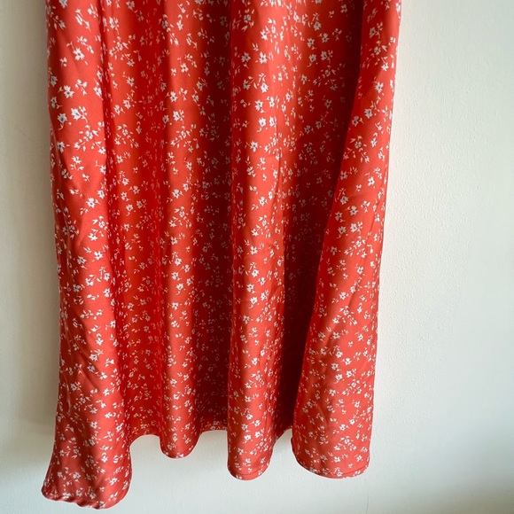 Satin slip midi dress - Picture 2 of 6